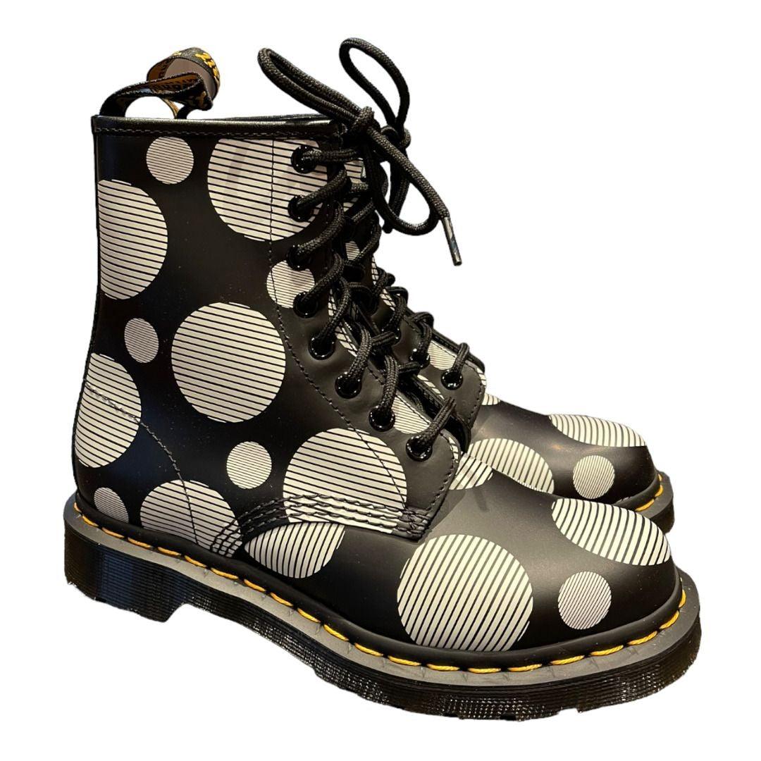 Dr Martens 1460 Smooth Polka Dot Boots Size 6 Ladies - Premium Clothing, Shoes & Accessories:Baby:Baby & Toddler Clothing:Bottoms from Dr. Martens - Just $147.0! Shop now at Finds For You