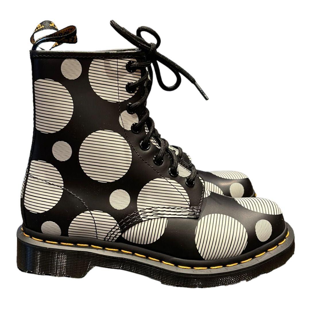 Dr Martens 1460 Smooth Polka Dot Boots Size 6 Ladies - Premium Clothing, Shoes & Accessories:Baby:Baby & Toddler Clothing:Bottoms from Dr. Martens - Just $147.0! Shop now at Finds For You