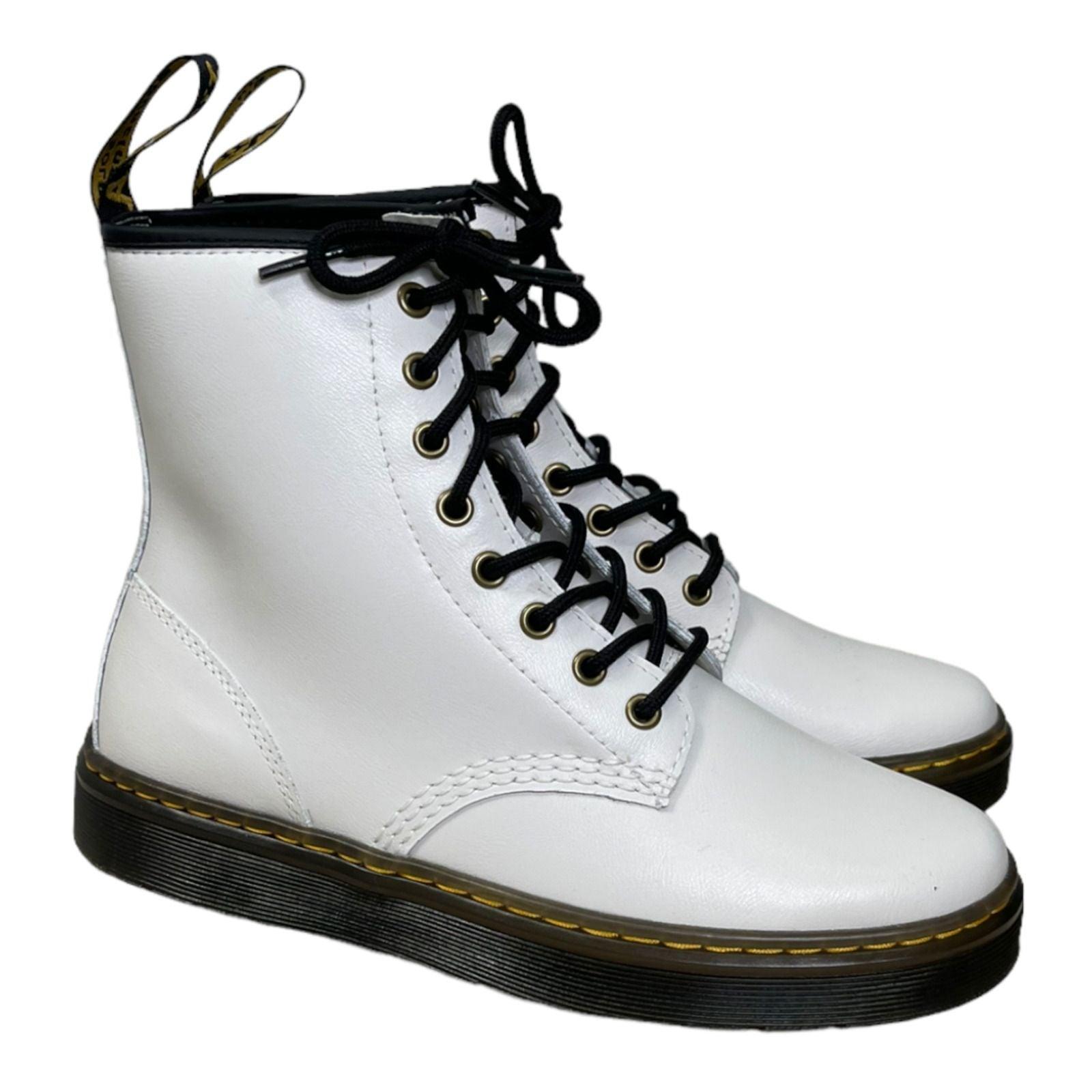 Dr Martens Zavala 8 Eyelet Combat Lace up Leather Boots Size 8 - Premium Clothing, Shoes & Accessories:Baby:Baby & Toddler Clothing:Bottoms from Dr. Martens - Just $139.00! Shop now at Finds For You