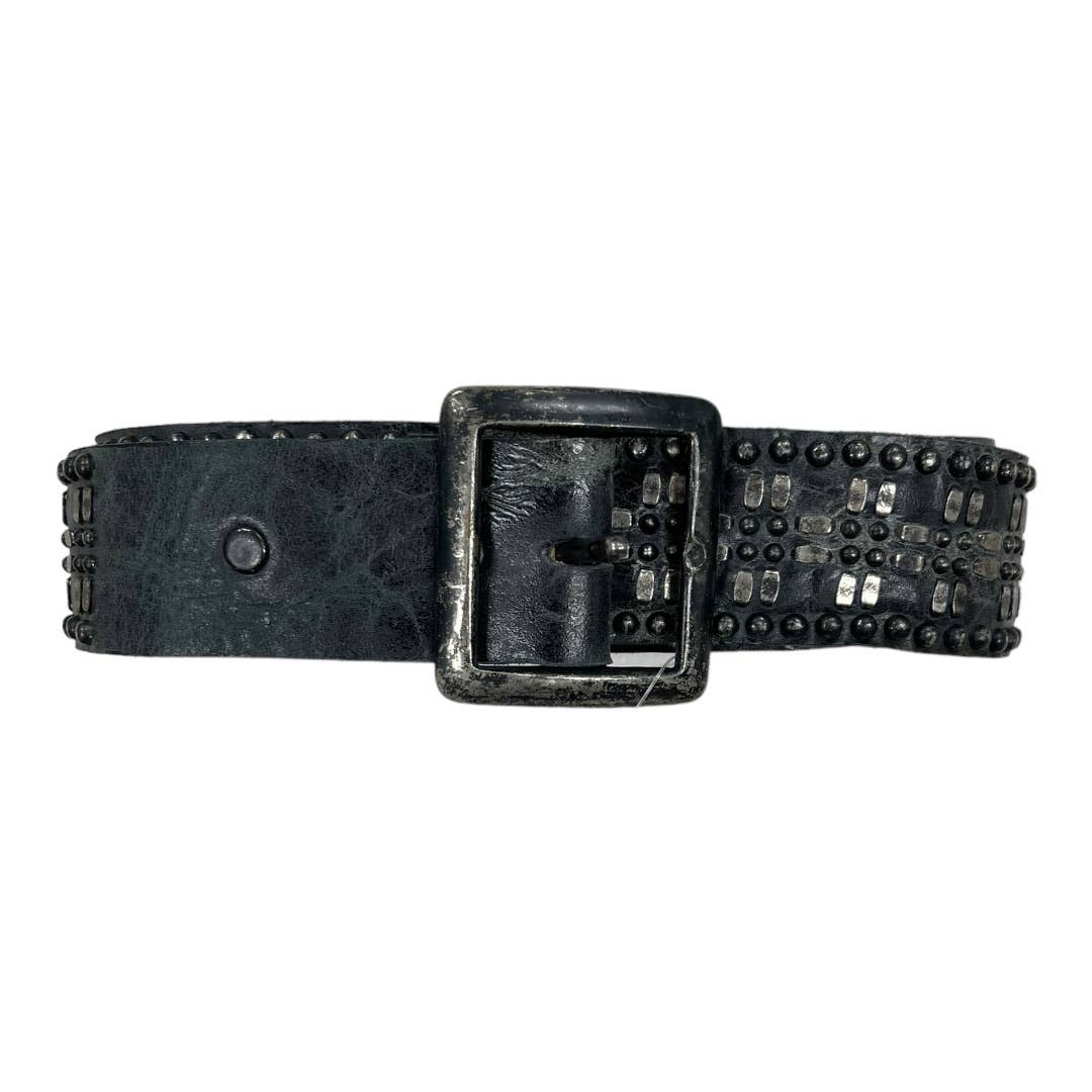 Caleen Cordero Studded Leather Rustic Belt Black Hand Crafted - Premium  from Calleen Cordero - Just $179.0! Shop now at Finds For You