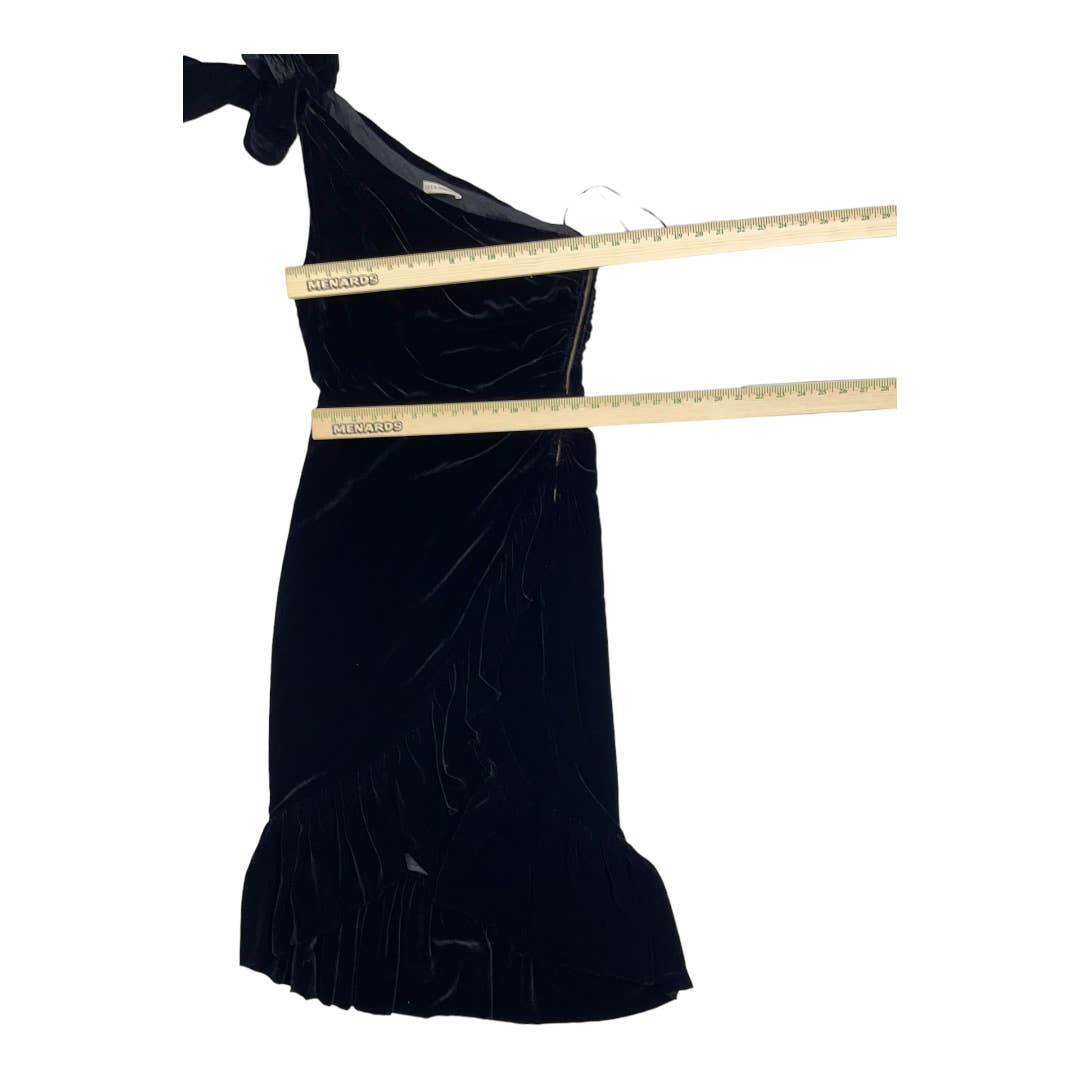 Ulla Johnson Elisa One Shoulder Velvet Midi Dress Size 4 Black - Premium  from Ulla Johnson - Just $199.0! Shop now at Finds For You