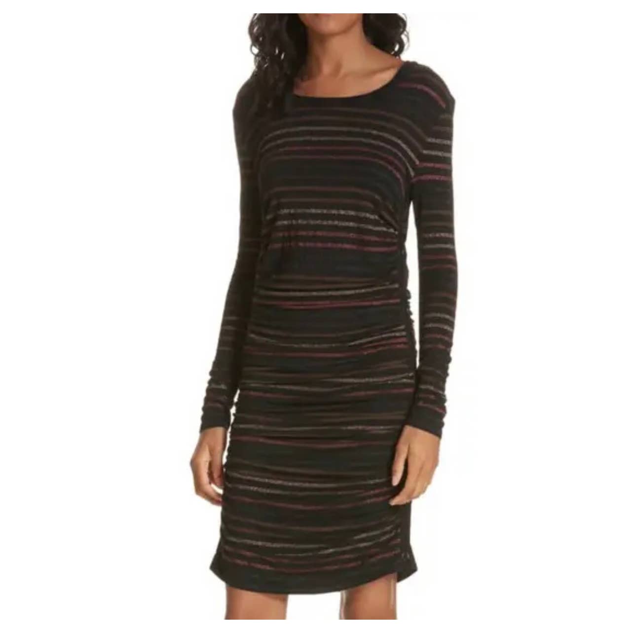 Veronica Beard Daphne Striped Ruched Bodycon Dress Size XS - Premium  from VERONICA BEARD - Just $0.0! Shop now at Finds For You