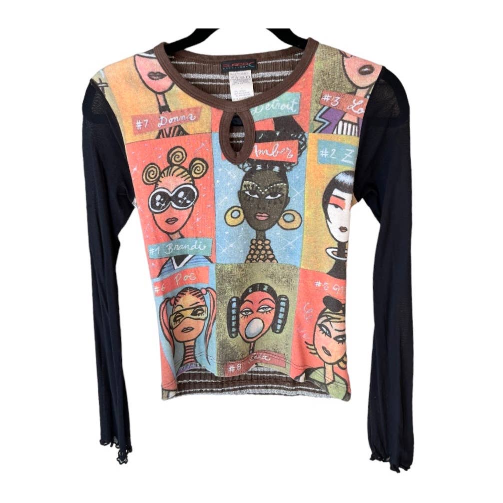 Vintage 90’s Custo Pop Art Graphic Long Sleeve Shirt Top Large - Premium  from Custo Barcelona - Just $129.0! Shop now at Finds For You