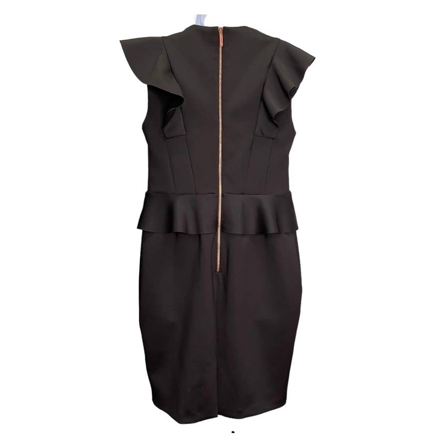 Ted Baker Alair Ruffle Peplum Sleeveless Bodycon Dress Sz 4 - Premium  from Ted Baker - Just $168.0! Shop now at Finds For You