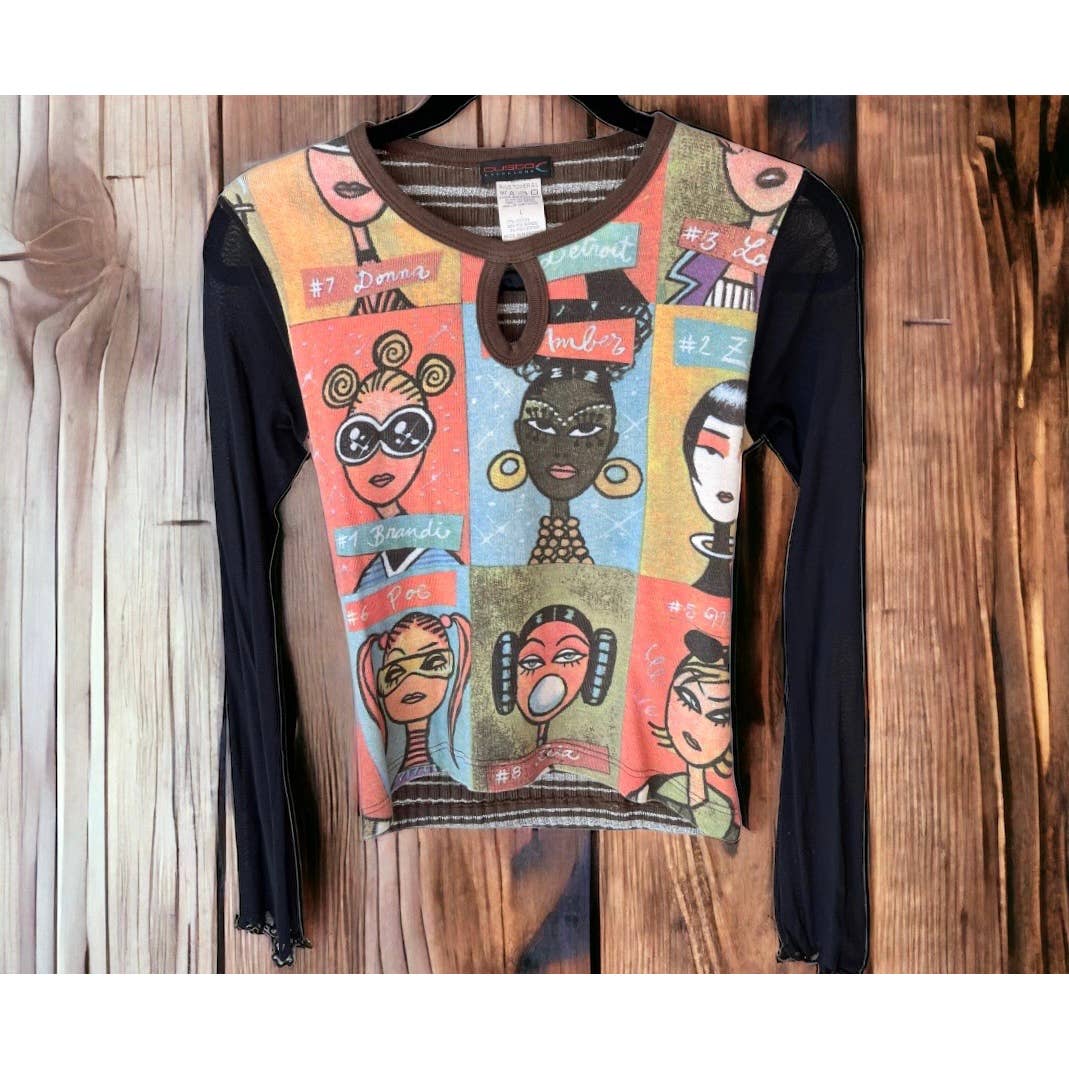 Vintage 90’s Custo Pop Art Graphic Long Sleeve Shirt Top Large - Premium  from Custo Barcelona - Just $129.0! Shop now at Finds For You