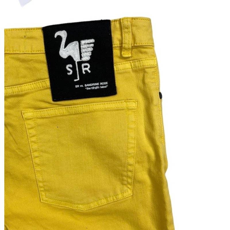 Free People Straight Button Fly Jeans Size 29 Yellow New - Premium Clothing, Shoes & Accessories:Baby:Baby & Toddler Clothing:Bottoms from Free People - Just $99.0! Shop now at Finds For You