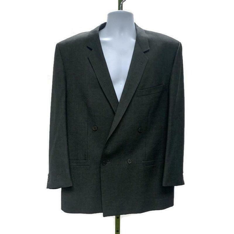 Gianni Versace Vintage 90's Double Breasted Blazer Sport Coat Wool 42 EL Grey - Premium Clothing, Shoes & Accessories:Men:Men's Clothing:Suits & Suit Separates from Versace - Just $136.34! Shop now at Finds For You