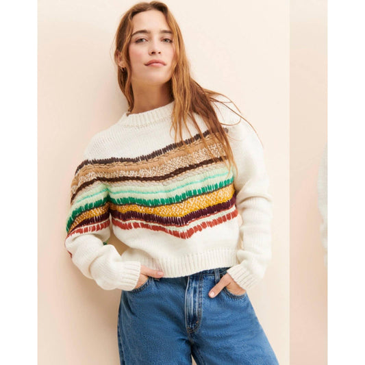 Mandinga Abacus Earth Pullover Organic Knit Sweater Size M Sustainable Fashion - Premium  from Mandinga - Just $199.00! Shop now at Finds For You