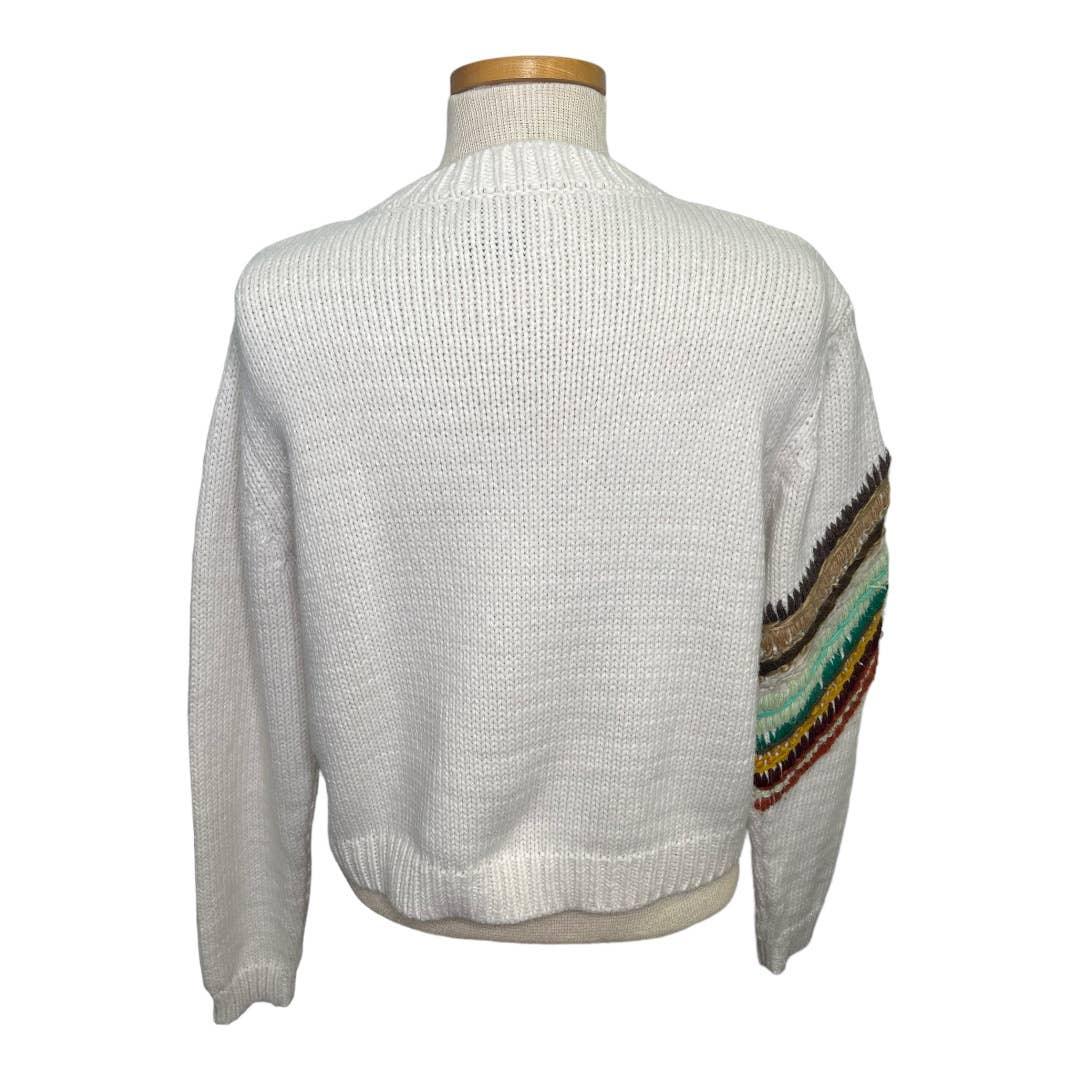Mandinga Abacus Earth Pullover Organic Knit Sweater Size M Sustainable Fashion - Premium  from Mandinga - Just $199.00! Shop now at Finds For You