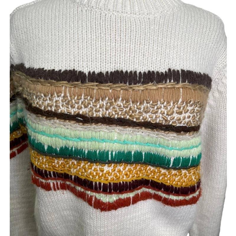 Mandinga Abacus Earth Pullover Organic Knit Sweater Size M Sustainable Fashion - Premium  from Mandinga - Just $199.00! Shop now at Finds For You