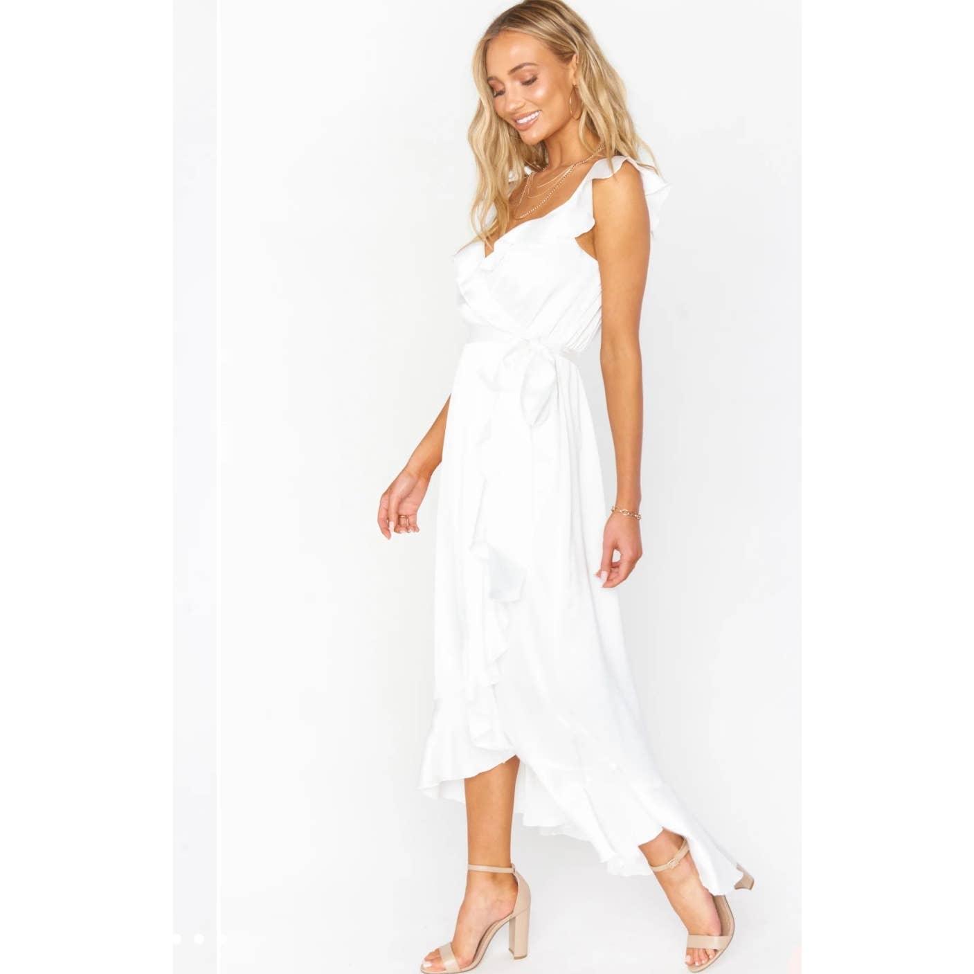 Show Me Your Mumu Samantha Faux Wrap Ruffle Dress 2 X Plus Size - Premium  from Show Me Your MuMu - Just $139.00! Shop now at Finds For You