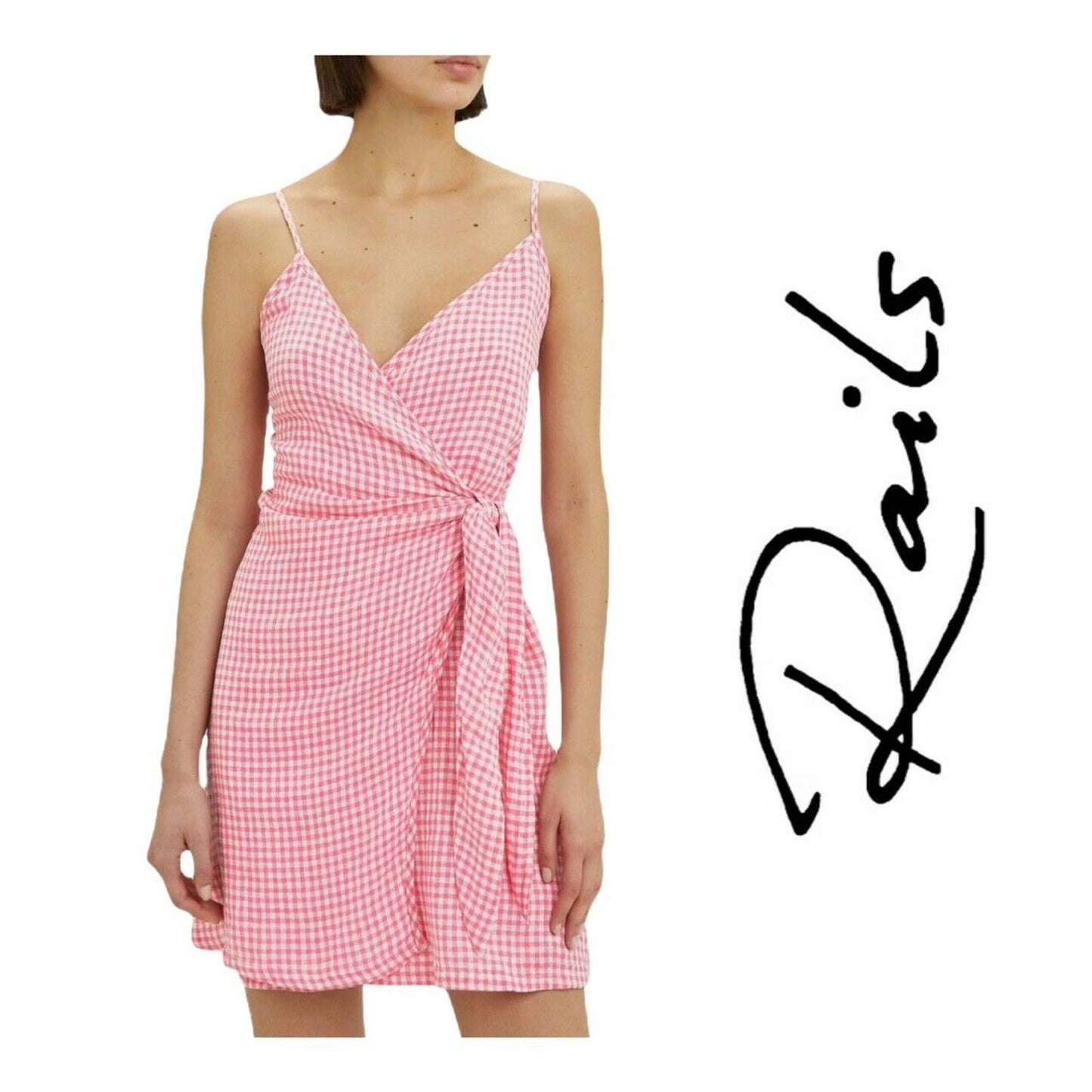 RAILS Malia Pink Gingham Wrap Mini Dress Sundress Size Extra Small - Premium  from Rails - Just $104.49! Shop now at Finds For You