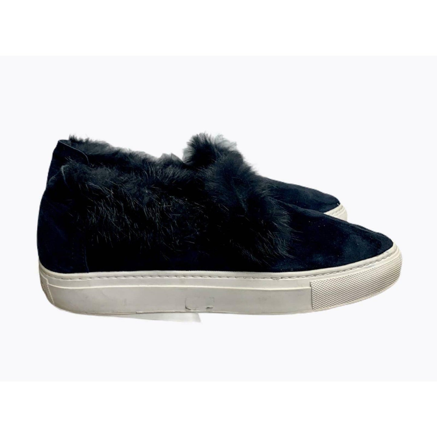Rachel Zoe Fur Trim Slip on Sneakers Trainers Flats Comfort 7 Navy - Premium  from Rachel Zoe - Just $37.0! Shop now at Finds For You