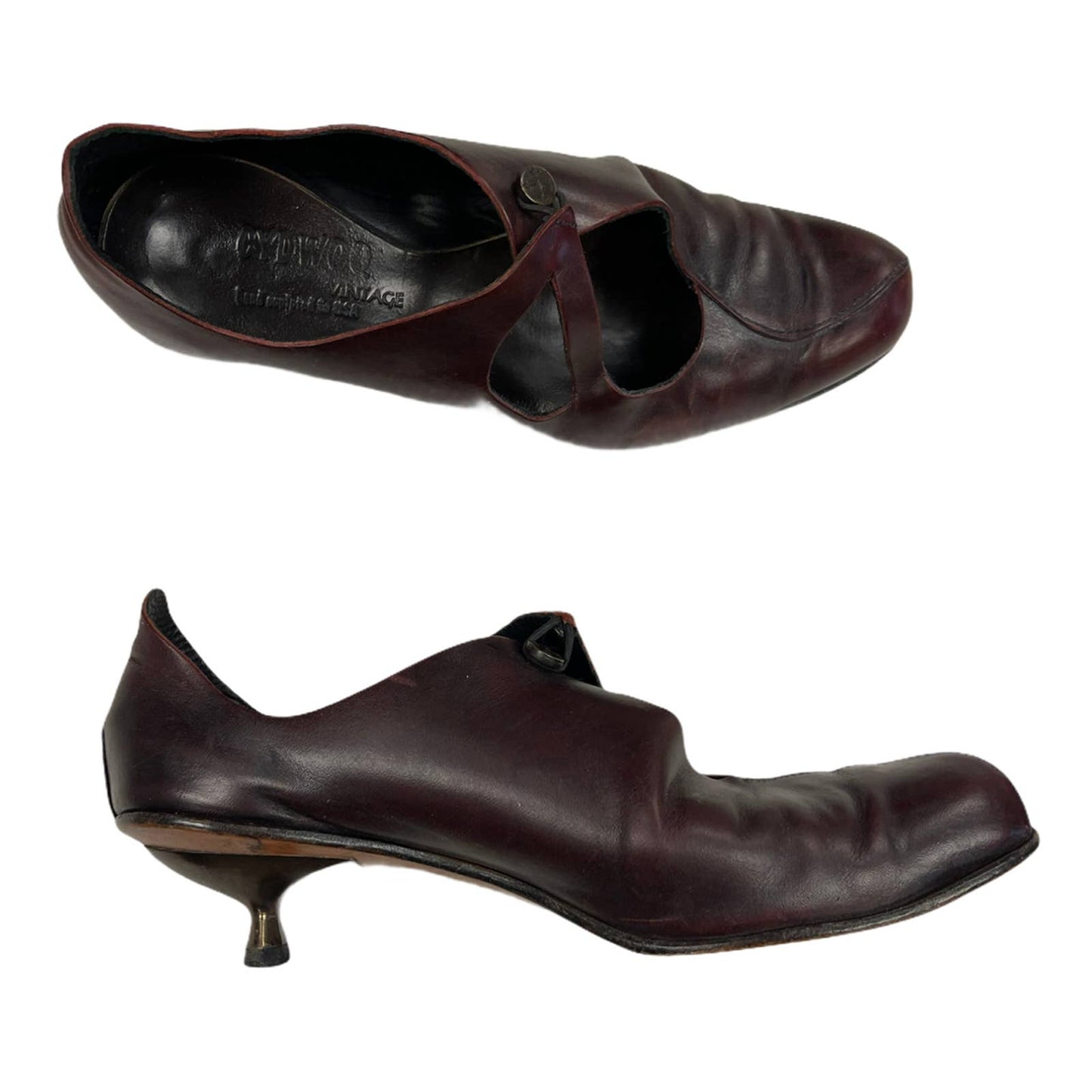 Cydwoq Mary Jane Pumps Heels Handmade USA 7.5 Burgundy Leather - Premium  from Cydwoq - Just $97.49! Shop now at Finds For You