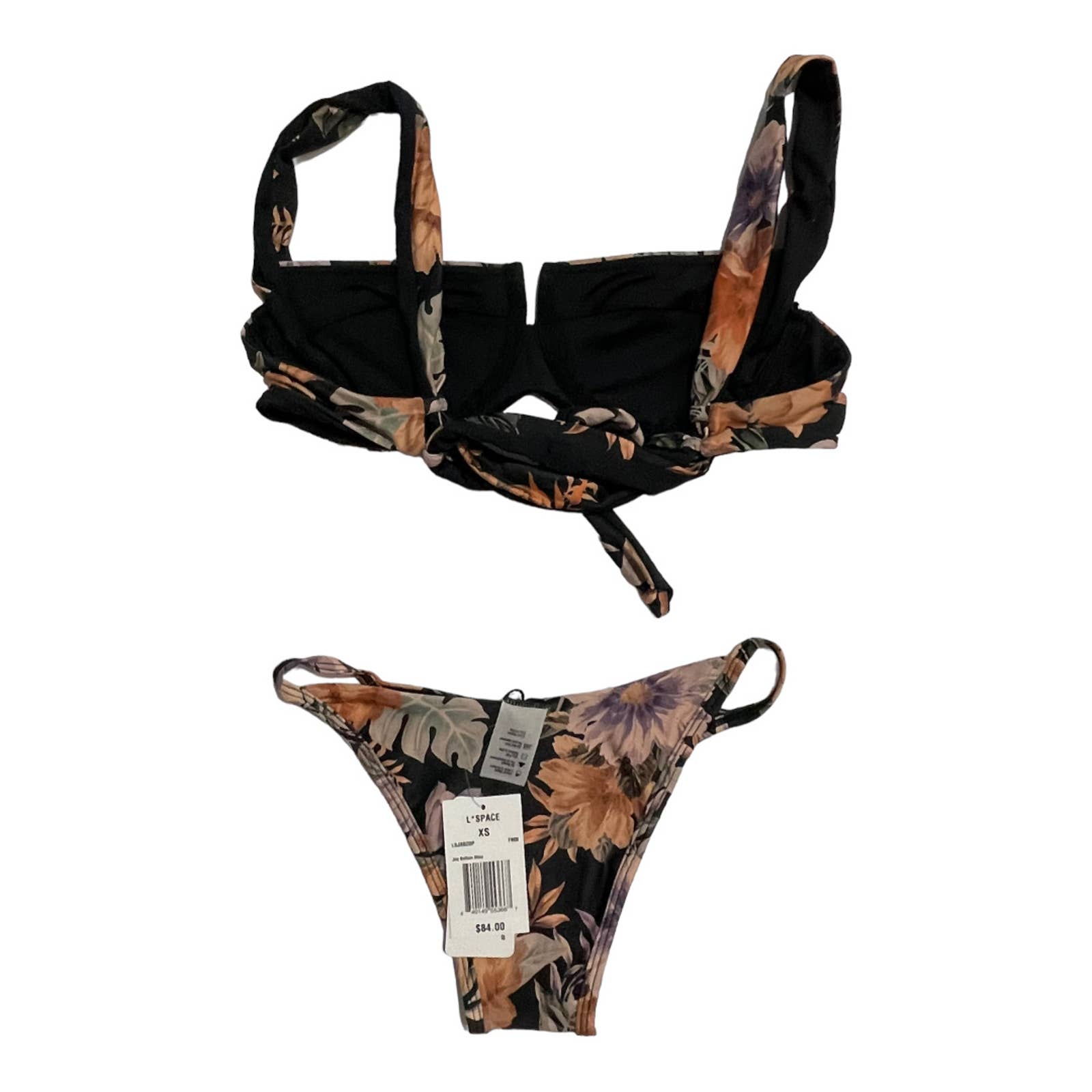 L*SPACE Set Camellia Floral Bikini Top S Jay Bikini Bottom Swimsuit M New - Premium  from L*SPACE - Just $99.0! Shop now at Finds For You