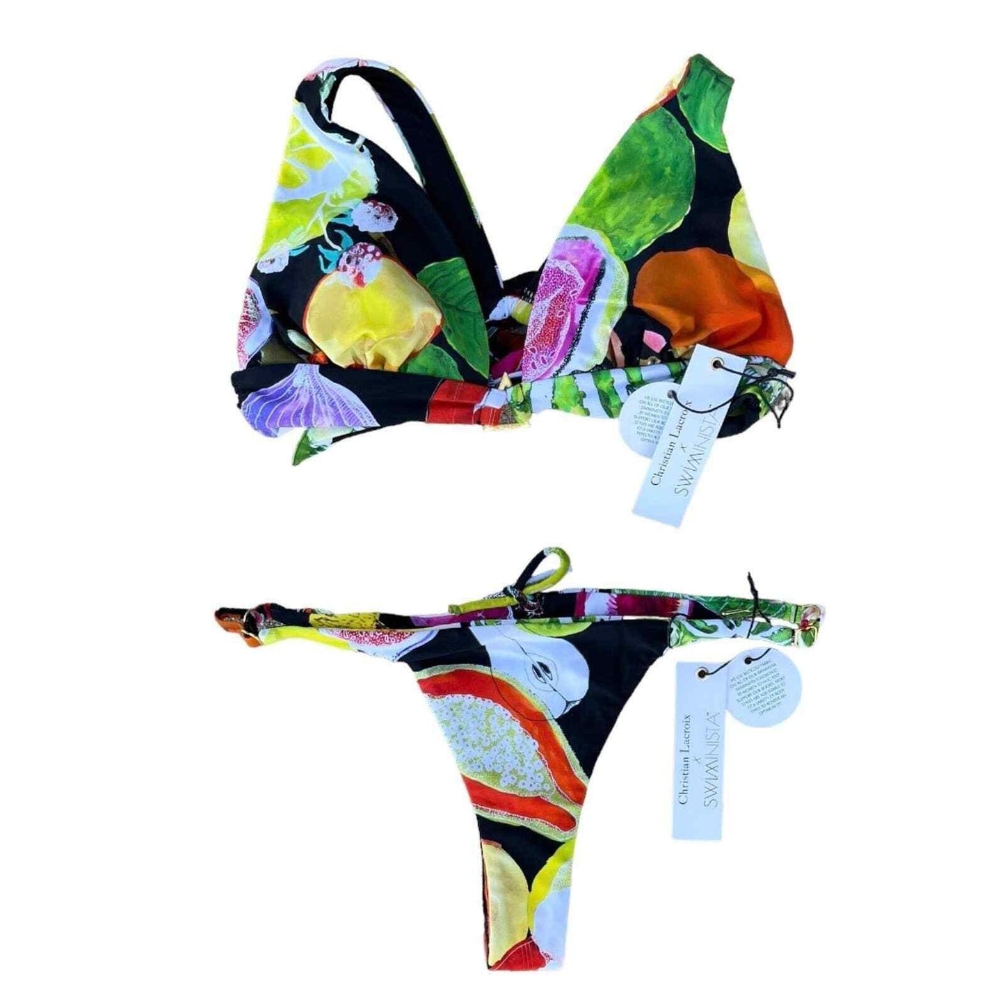 Swiminista Christian Lacroix Cheer Bikini Top & Brave Bottom Swimsuit XS Manos - Premium Clothing, Shoes & Accessories:Baby:Baby & Toddler Clothing:Sweaters from Christian Lacroix - Just $79.00! Shop now at Finds For You