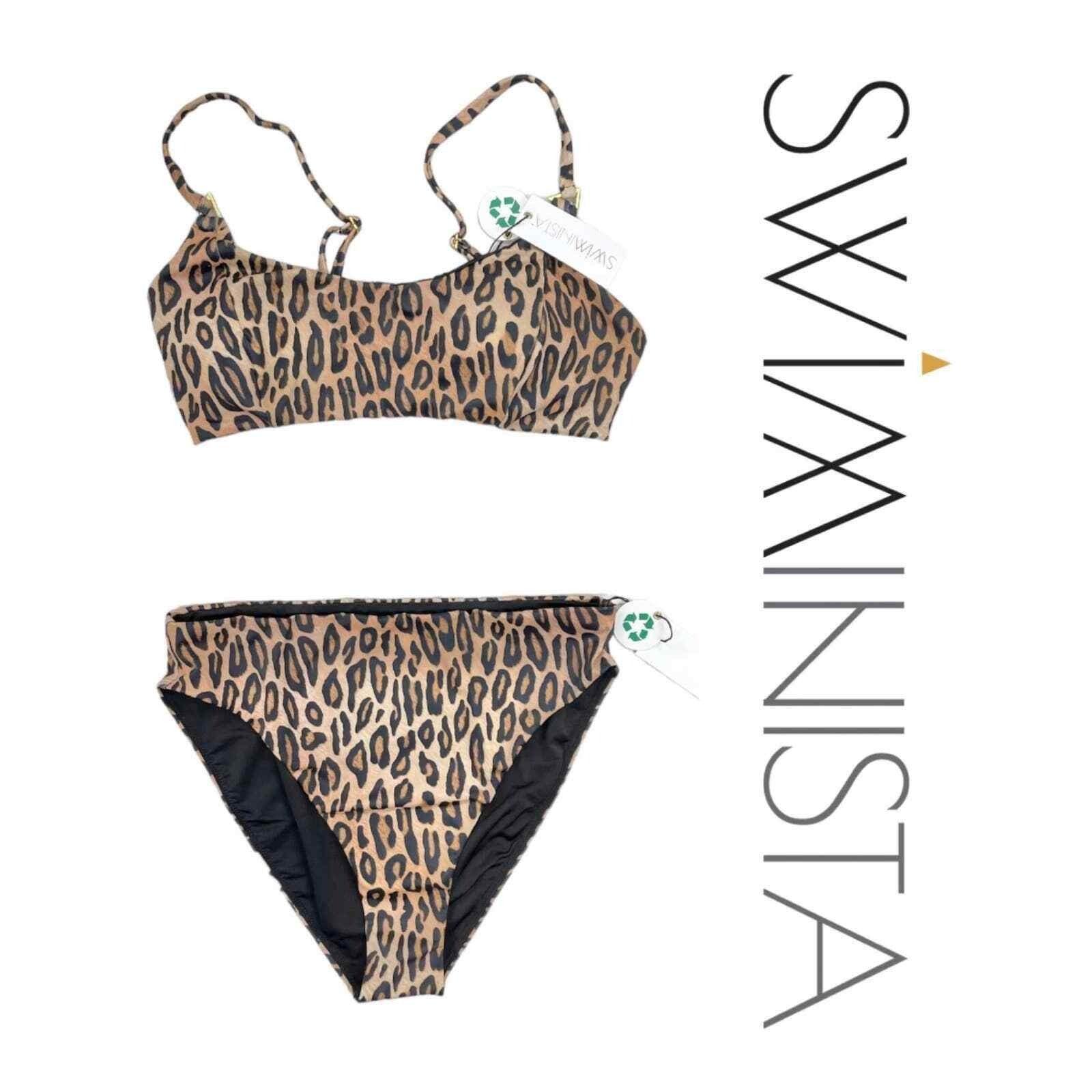 Swiminista Play Leopard Bikini Top Fabulous Bottom Bathing Suit Swim Size L New - Premium Clothing, Shoes & Accessories:Baby:Baby & Toddler Clothing:Bottoms from Swiminista - Just $79.00! Shop now at Finds For You
