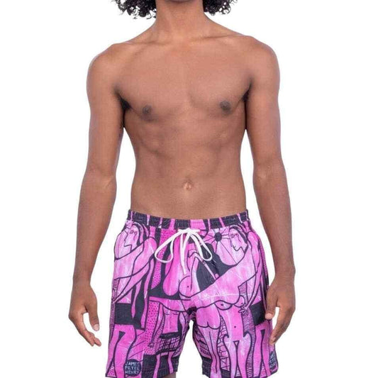 Swiminista x James Peter Henry Abstract Beach Activities Board Shorts Swim S - Premium Clothing, Shoes & Accessories:Baby:Baby & Toddler Clothing:Bottoms from Swininista - Just $59.00! Shop now at Finds For You