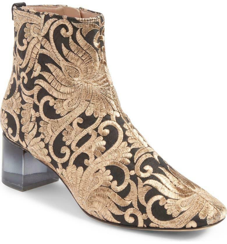 Tory Burch Women's Carlotta Nayan Brocade Ankle Boots Bootie Gold Black Size 5 - Premium Clothing, Shoes & Accessories:Women:Women's Shoes:Boots from Tory Burch - Just $136.27! Shop now at Finds For You
