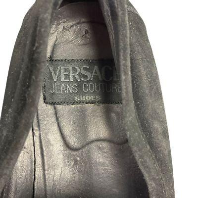 Vintage Versace Company Jeans Suede Loafers Shoes Size 11 Black - Premium Clothing, Shoes & Accessories:Men:Men's Shoes:Casual Shoes from Versace Jeans Collection - Just $200.99! Shop now at Finds For You